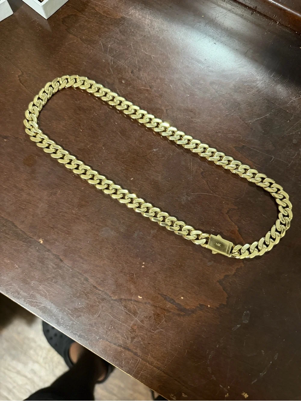 14k Gold plated Cuban Link Chain Necklace